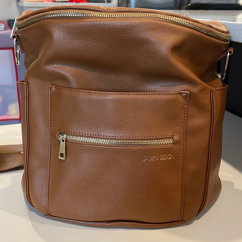 FAWN DESIGN BABY DIAPER BAG IN BROWN